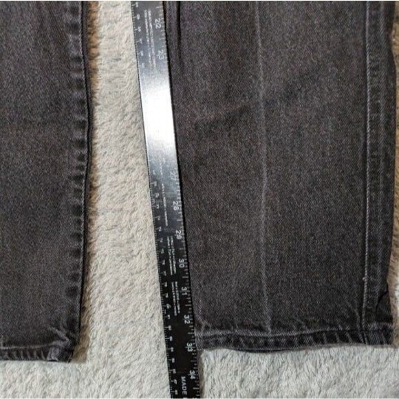 VTG Wrangler Bareback Jeans Black Denim Size 7 31 Super High Rise Rodeo 80s 90s - Picture 9 of 11